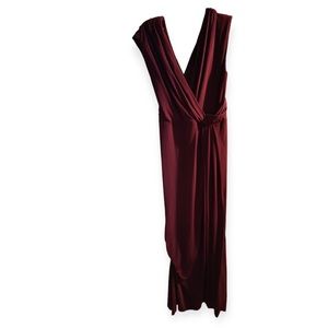 Vera Wang Burgundy Dress